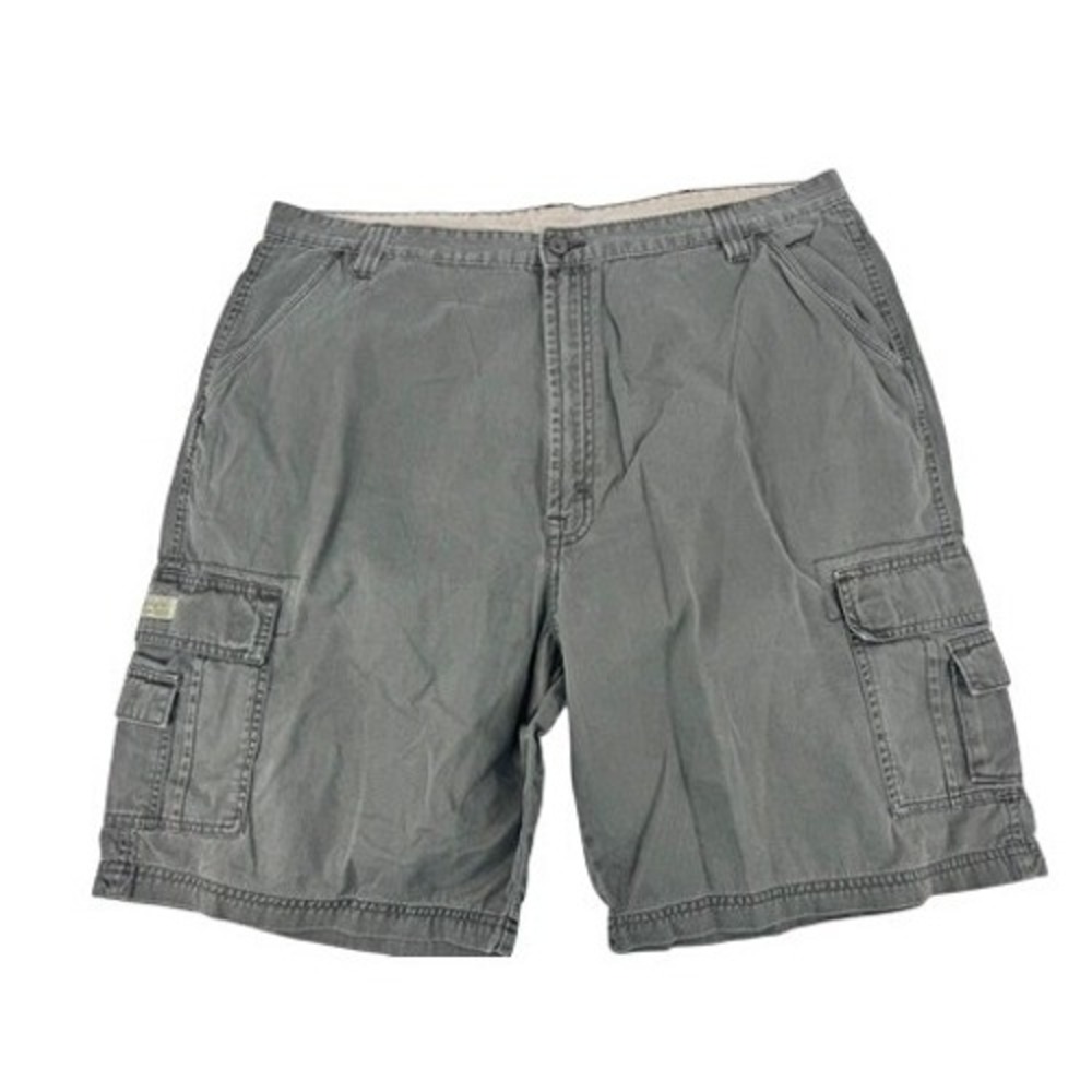 Wrangler Cargo Shorts Mens 42 Grey Hero Relaxed Fit Cotton Utility 60BAKNL